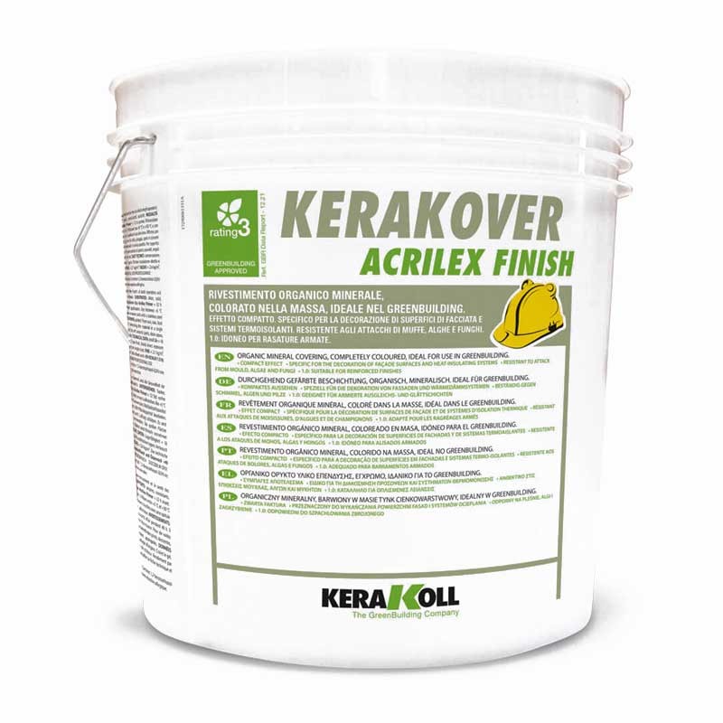 Rivestimento Organico Minerale Bianco Kerakover Acrilex Finish 1.2 mm 25Kg Kerakoll